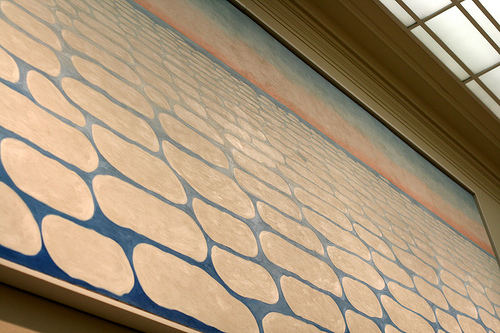 Sky Above Clouds IV by Georgia O'Keeffe (c) 1965 displayed in Art Institute of Chicago